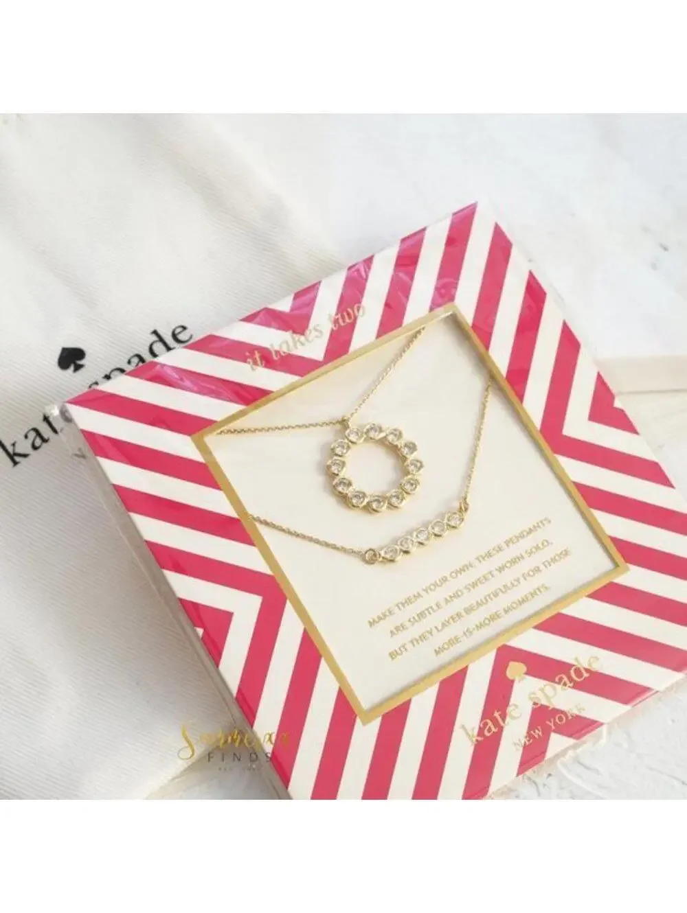 Kate Spade Full Circle Pendant Necklaces Set of 2